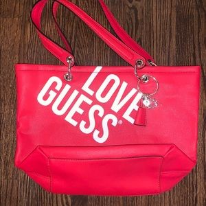 Perfect for Holidays - NWOT Red Guess Bag.